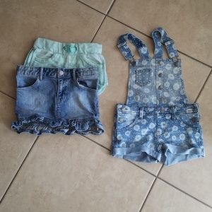 Cherokee denim bundle and turquoise short